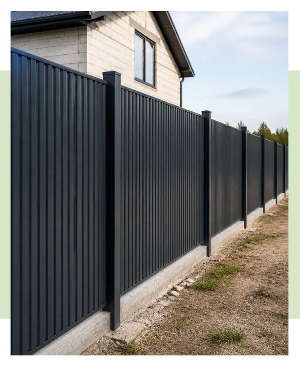 Забор из профнастила С10 под ключ в Шатуре по цене от 2510 р. | ЗаборЭксеперт-Штр